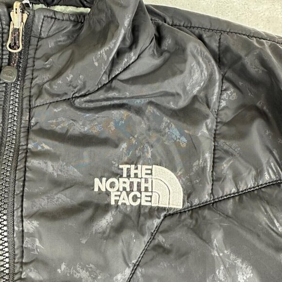 The North Face Black Patterned Puffer Jacket Women's Size XL - Picture 16 of 16